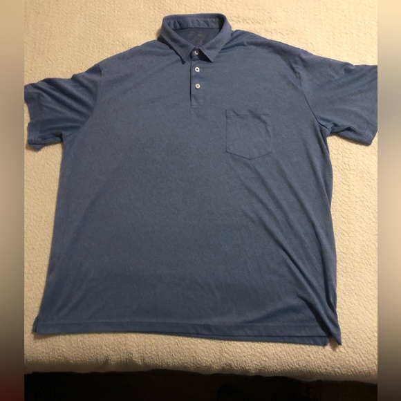 Recover Men’s 100% Recycled Materials Short Sleeve 1/4 Button Up 2X Polo Shirt - Picture 3 of 5